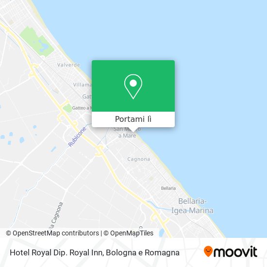 Mappa Hotel Royal Dip. Royal Inn