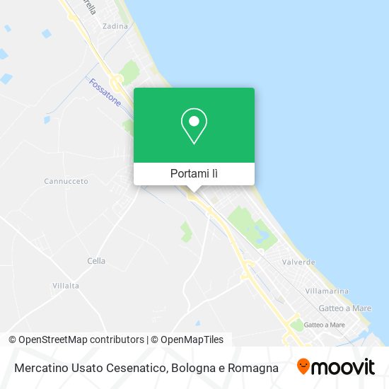 Mappa Mercatino Usato Cesenatico