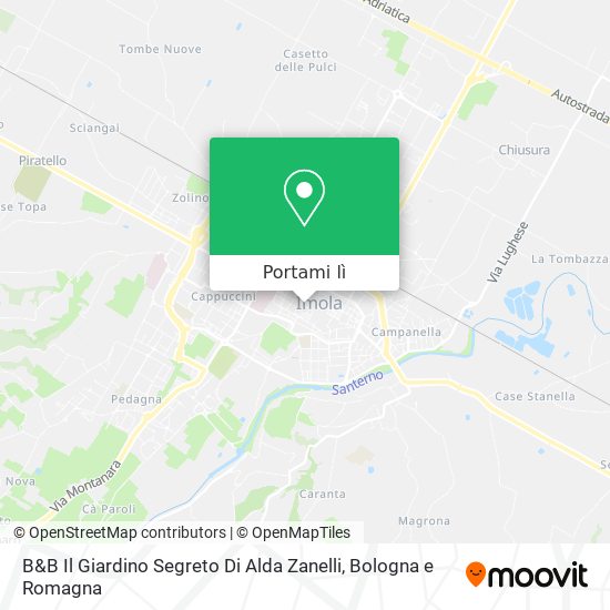Mappa B&B Il Giardino Segreto Di Alda Zanelli