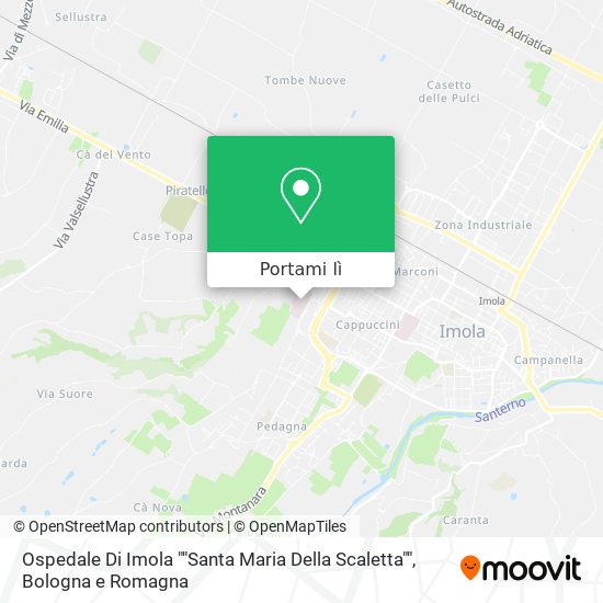 Mappa Ospedale Di Imola ""Santa Maria Della Scaletta""