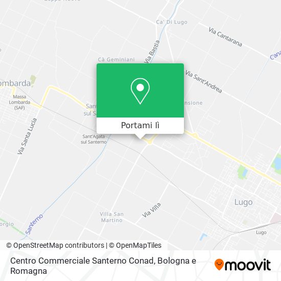 Mappa Centro Commerciale Santerno      Conad