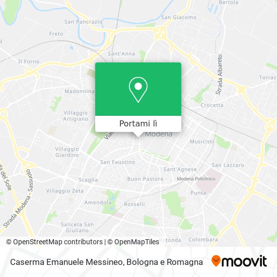 Mappa Caserma Emanuele Messineo