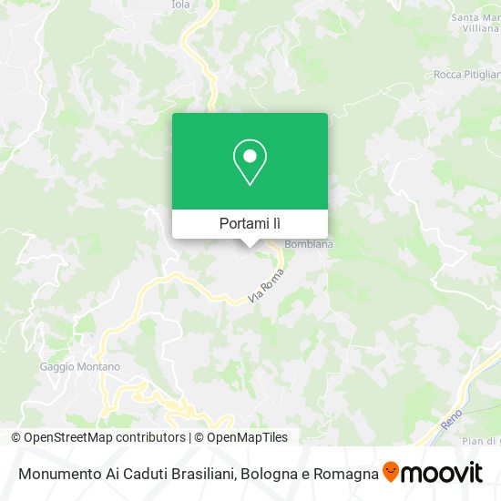 Mappa Monumento Ai Caduti Brasiliani