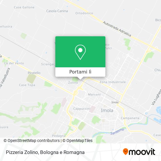 Mappa Pizzeria Zolino