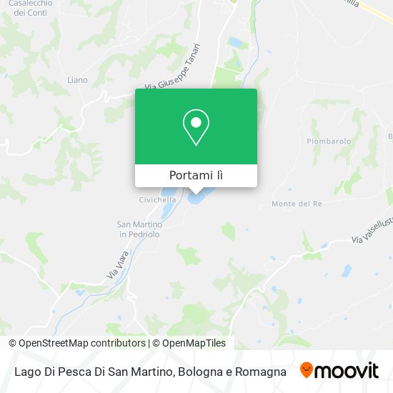 Mappa Lago Di Pesca Di San Martino
