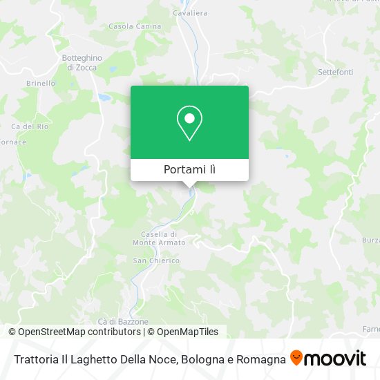Mappa Trattoria Il Laghetto Della Noce