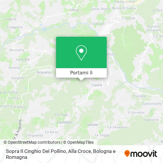Mappa Sopra Il Cinghio Del Pollino, Alla Croce