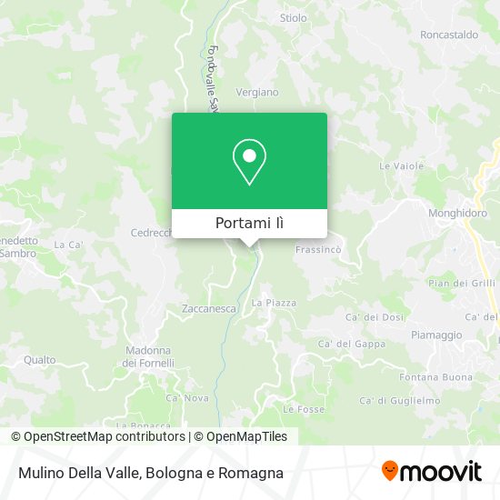 Mappa Mulino Della Valle