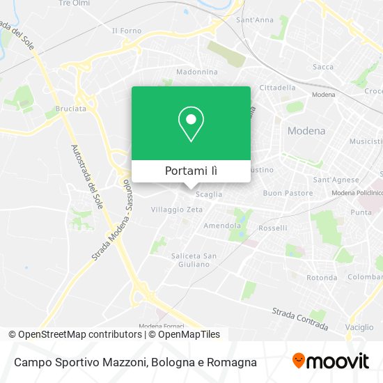 Mappa Campo Sportivo Mazzoni