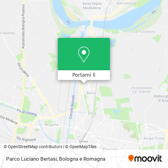 Mappa Parco Luciano Bertasi