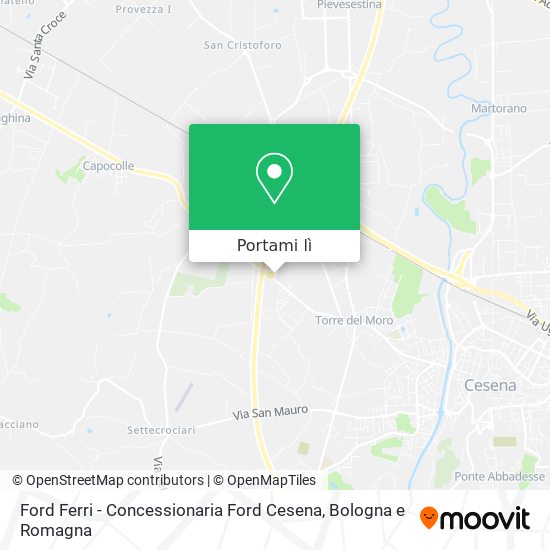 Mappa Ford Ferri - Concessionaria Ford Cesena