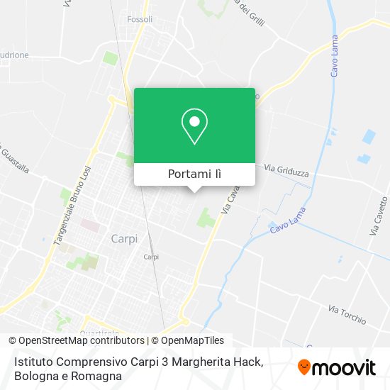 Mappa Istituto Comprensivo Carpi 3 Margherita Hack