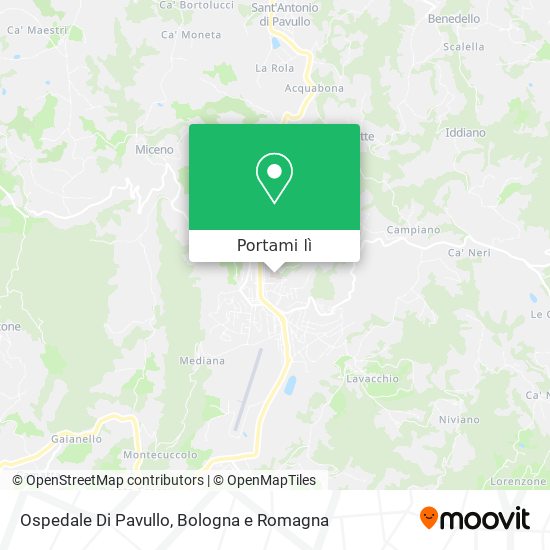 Mappa Ospedale Di Pavullo