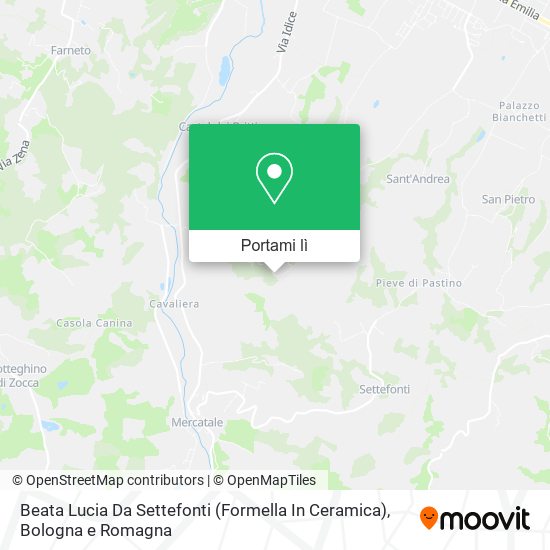 Mappa Beata Lucia Da Settefonti (Formella In Ceramica)