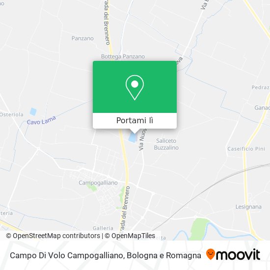 Mappa Campo Di Volo Campogalliano