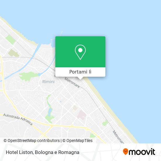 Mappa Hotel Liston