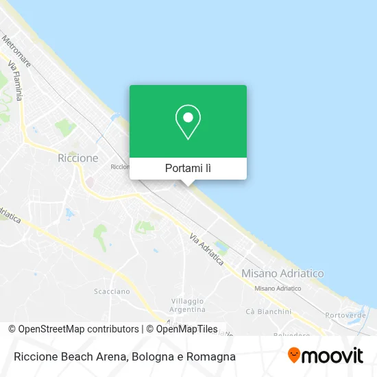 Mappa Riccione Beach Arena