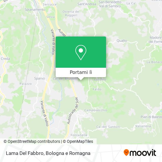 Mappa Lama Del Fabbro