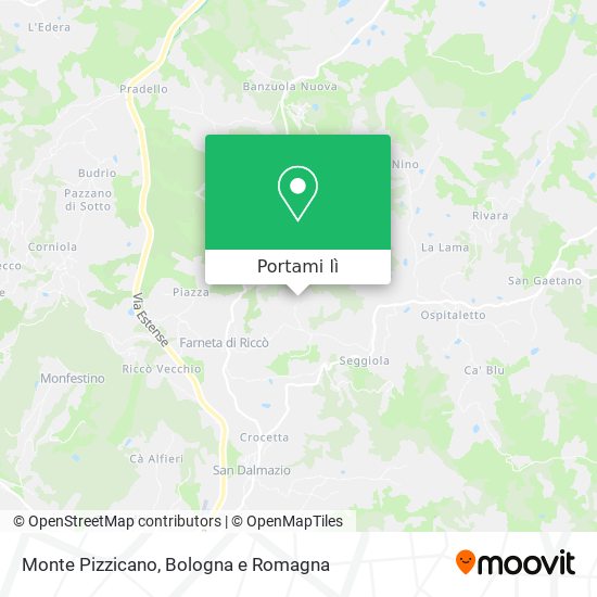 Mappa Monte Pizzicano