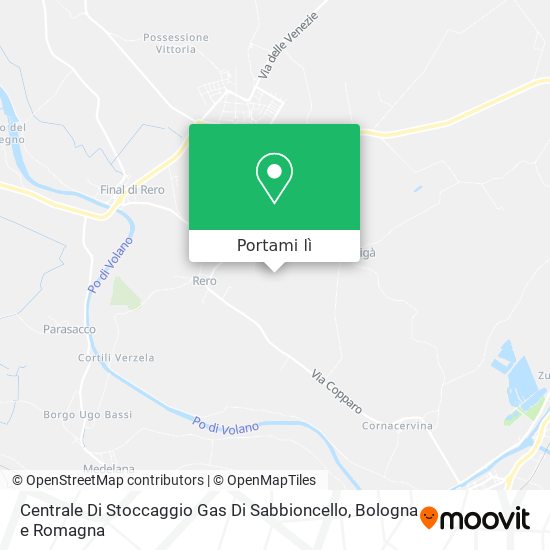 Mappa Centrale Di Stoccaggio Gas Di Sabbioncello