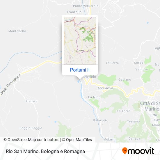 Mappa Rio San Marino