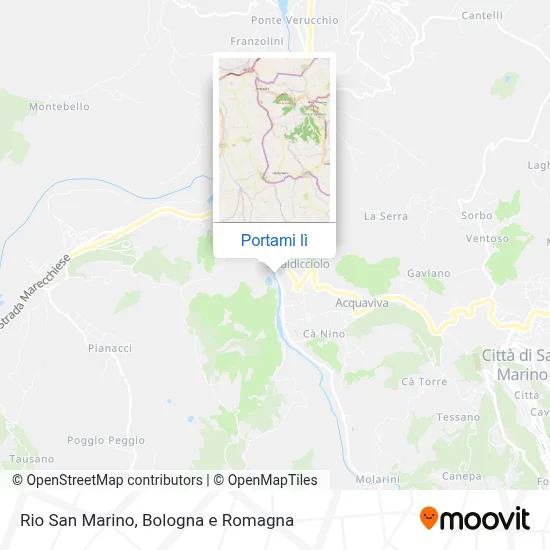 Mappa Rio San Marino