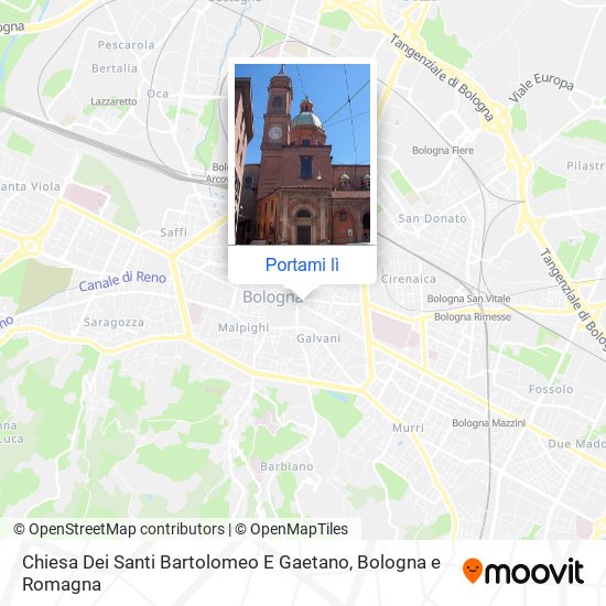 Mappa Chiesa Dei Santi Bartolomeo E Gaetano