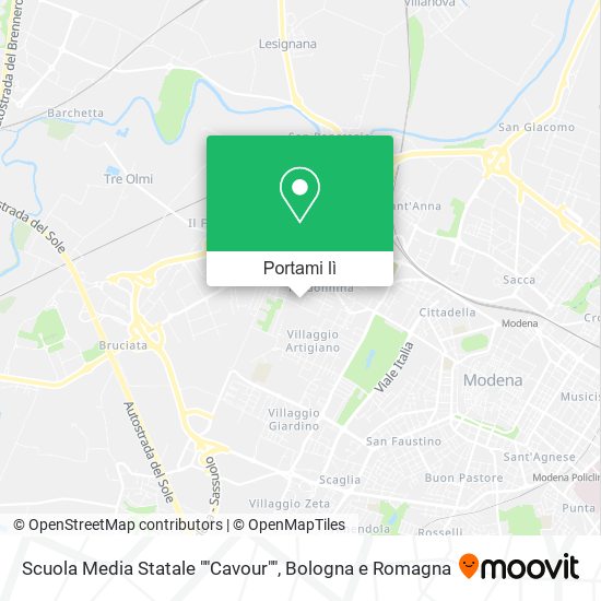 Mappa Scuola Media Statale ""Cavour""