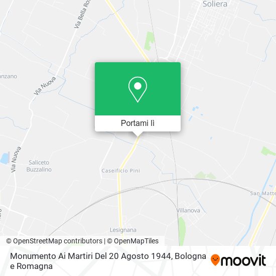 Mappa Monumento Ai Martiri Del 20 Agosto 1944