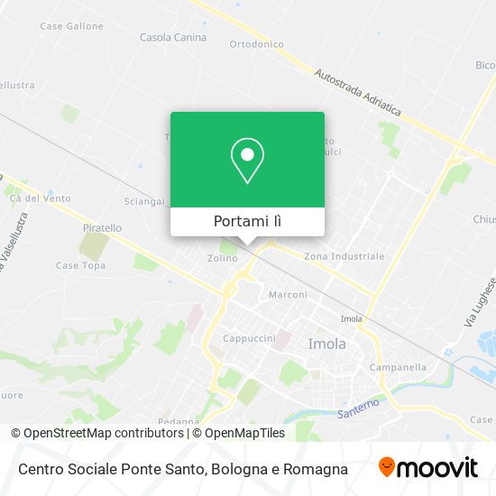 Mappa Centro Sociale Ponte Santo
