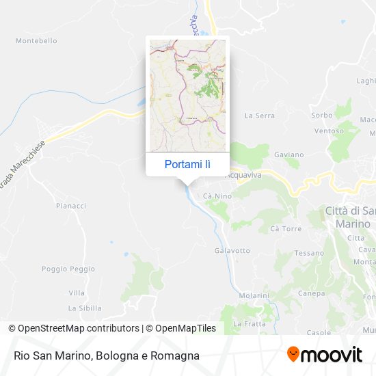 Mappa Rio San Marino