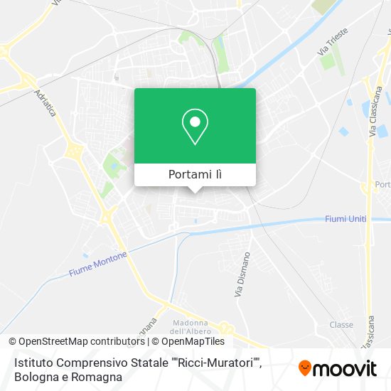 Mappa Istituto Comprensivo Statale ""Ricci-Muratori""