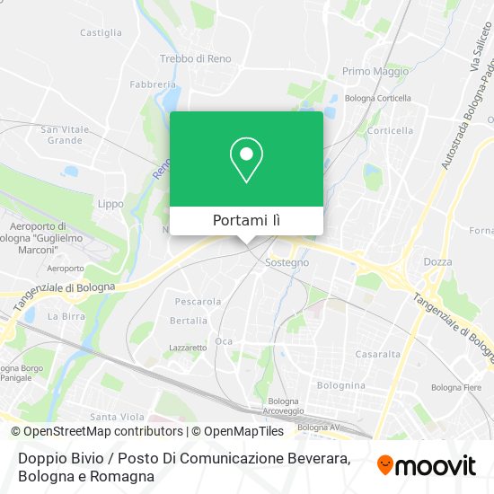 Mappa Doppio Bivio / Posto Di Comunicazione Beverara