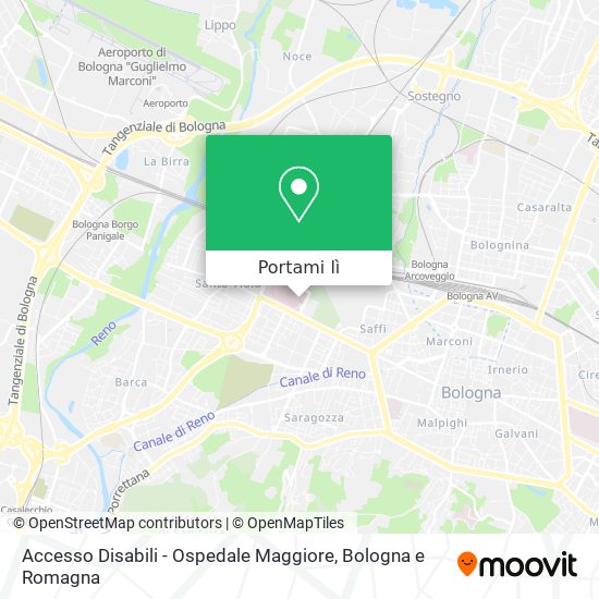 Mappa Accesso Disabili - Ospedale Maggiore