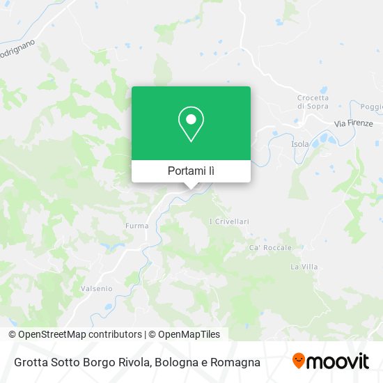 Mappa Grotta Sotto Borgo Rivola