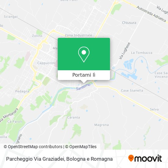Mappa Parcheggio Via Graziadei