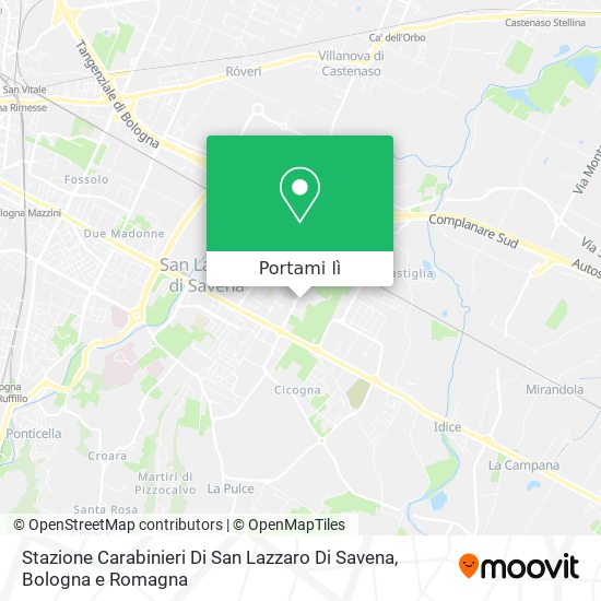 Mappa Stazione Carabinieri Di San Lazzaro Di Savena