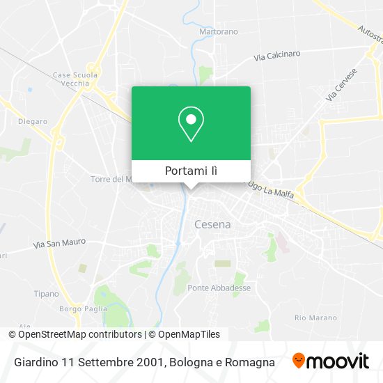 Mappa Giardino 11 Settembre 2001