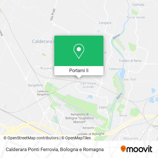Mappa Calderara Ponti Ferrovia
