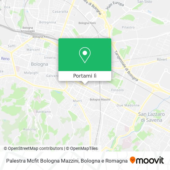 Mappa Palestra Mcfit Bologna Mazzini