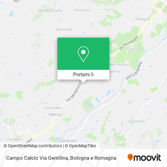 Mappa Campo Calcio Via Gentilina