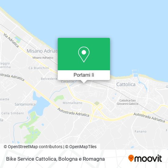 Mappa Bike Service Cattolica