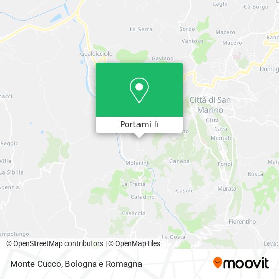Mappa Monte Cucco