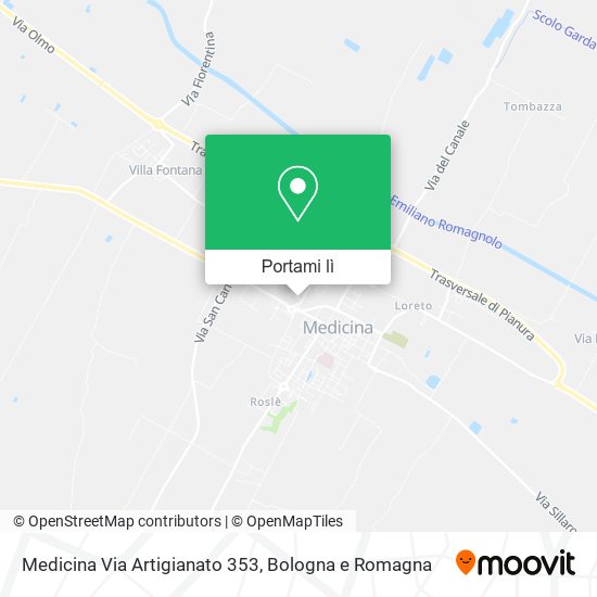 Mappa Medicina Via Artigianato 353