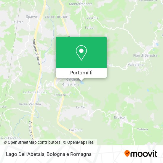 Mappa Lago Dell'Abetaia