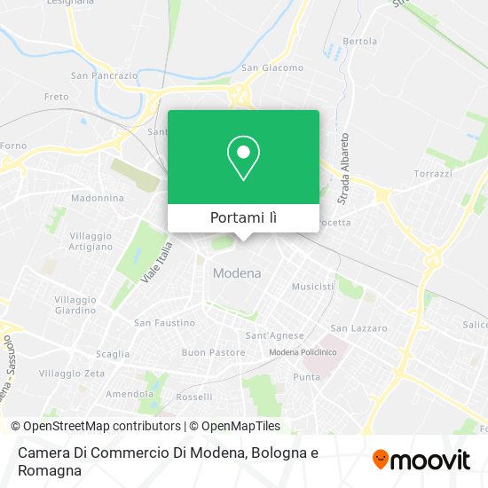 Mappa Camera Di Commercio Di Modena