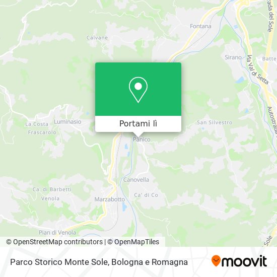 Mappa Parco Storico Monte Sole