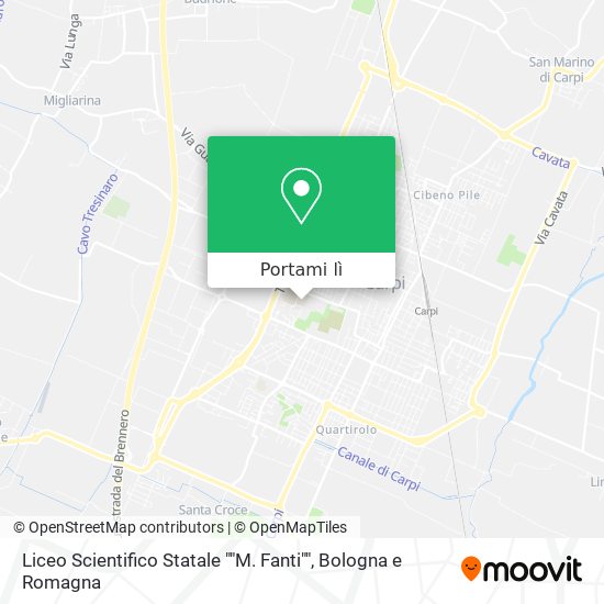 Mappa Liceo Scientifico Statale ""M. Fanti""