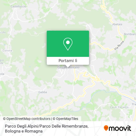 Mappa Parco Degli Alpini / Parco Delle Rimembranze