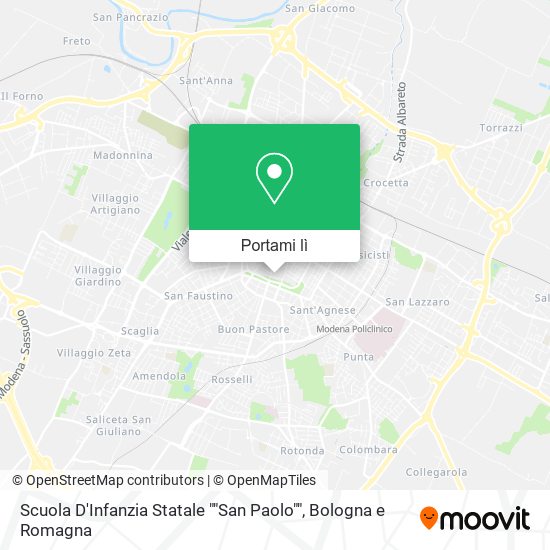Mappa Scuola D'Infanzia Statale ""San Paolo""
